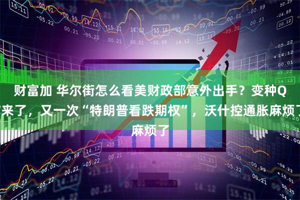 财富加 华尔街怎么看美财政部意外出手？变种QT来了，又一次“特朗普看跌期权”，沃什控通胀麻烦了